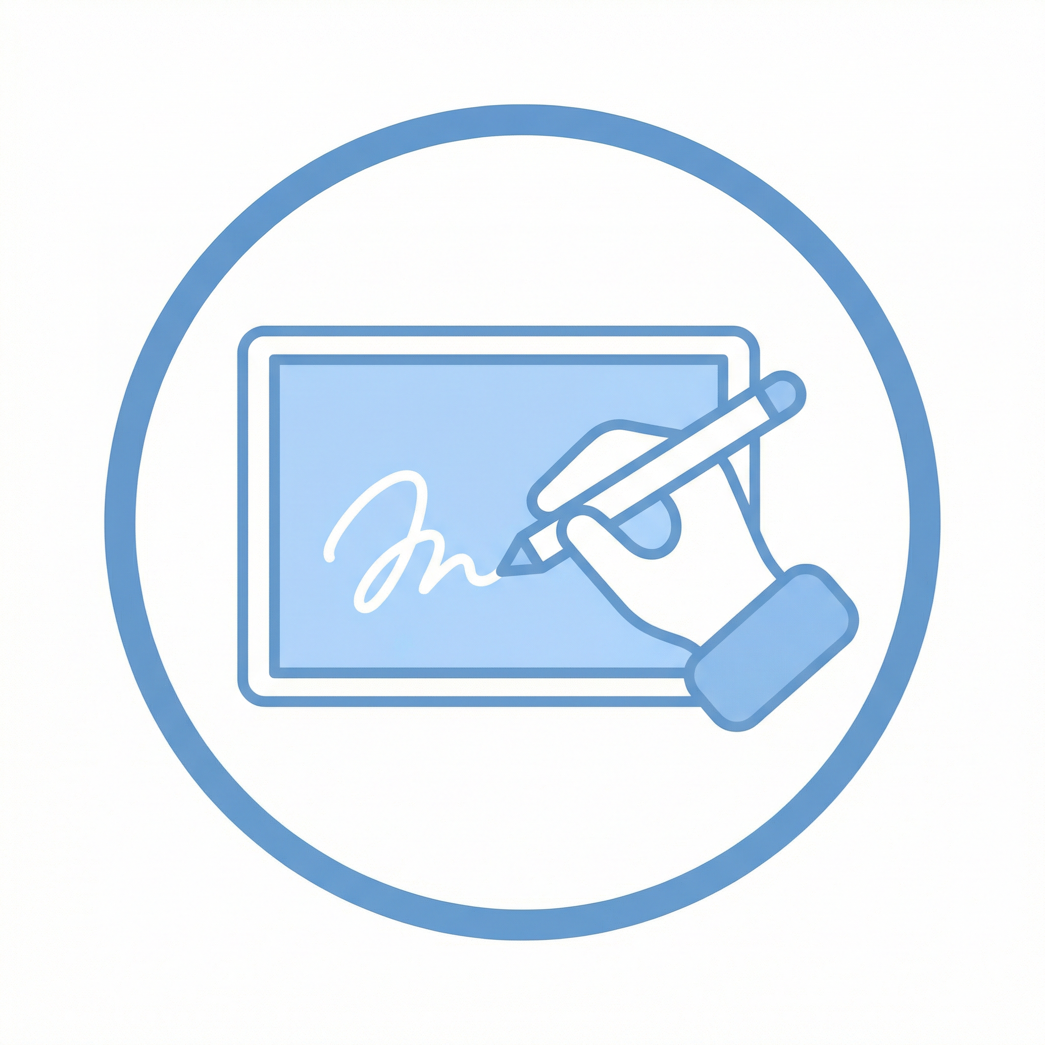 3º Assine o contrato